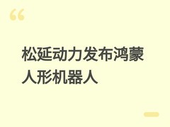 松延动力发布OpenHarmony人形机器人N2，开启开源鸿蒙具身智能新生态