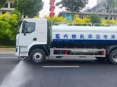 我国首辆氢内燃机洒水车投入运营，玉柴YCK05H实现零碳排放
