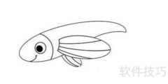 飞鱼绘画步骤详解