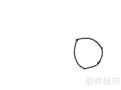 卡通飞鱼简笔画教程