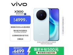 vivo X300自在蓝5G手机直降500