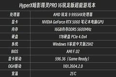 2026游戏本专业评测：HyperX暗影精灵PRO 16锐龙版实测，玩家必选攻略