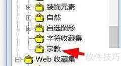 Visio插入宗教剪贴画方法