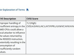 AMD确认Zen 5架构RDSEED指令存在高危漏洞将推微码修复