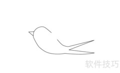 简笔画小燕子：轻松学画小燕子