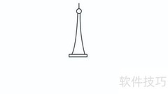 铁塔简笔画步骤详解