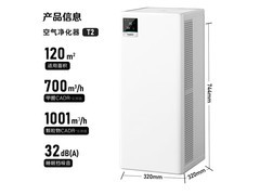 树新风 T2 空气净化器直降 207.6 元！