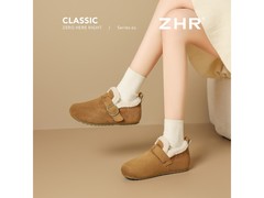 则则家驼色女款加绒勃肯鞋低至79元