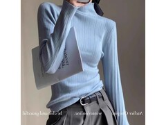 QITA女士半高领针织衫29.8元