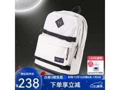 JANSPORT初雪/奶灰白双肩包低至201元