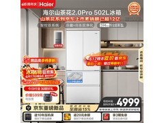 海尔山茶花2.0Pro法式冰箱502L