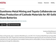 丰田联手住友金属研发全固态电池推进电动化战略