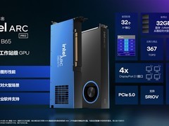 英特尔发布锐炫Pro B70/B65工作站显卡，主攻AI推理与专业图形计算