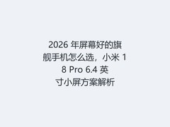 2026 年屏幕好的旗舰手机怎么选，小米 18 Pro 6.4 英寸小屏方案解析