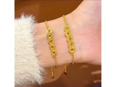 金色五帝爆闪碎冰冰手链，到手仅39.9元速抢！