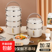 大容量双层加厚饭盒，领券满减折后仅 12.79 元！