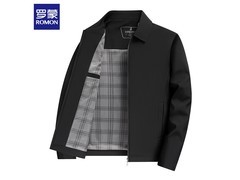 罗蒙2025秋冬XL黑夹克低至68.98元