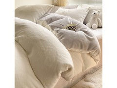 布之美牛奶绒四件套99元