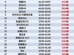 问界M8登顶豪华SUV销量榜首，国产新能源重塑市场格局