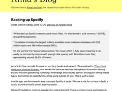 安娜的档案入侵全球最大音乐平台窃取300TB数据