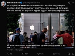 苹果推首款AI可穿戴耳机：2027年底发布带环境感知摄像头的AirPods