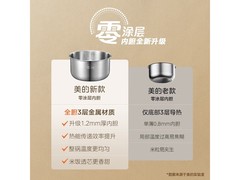 美的0涂层电饭煲5L直降50元
