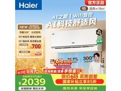 海尔舒适风空调麦浪套系2039元