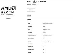 AMD推出Zen 5架构锐龙7 9700F处理器，华擎同步更新BIOS支持