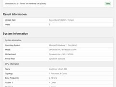 英特尔Panther Lake处理器现身跑分平台