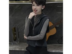 爆款轻奢深灰针织连帽衫马甲，L码仅138元速抢