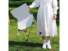 京喜指数米白色小号折叠椅，超值优惠到手仅10.3元！