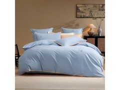 百丽丝晴蓝纯棉磨毛四件套低至219元