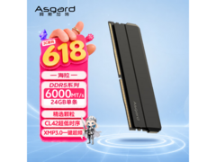 阿斯加特DDR5 6000内存24GB