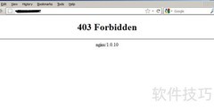 403 Forbidden错误解决方法