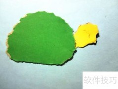 小乌龟撕纸手工
