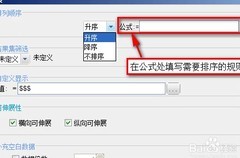 报表工具自定义排序设置