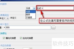 在线报表自定义排序设置