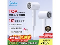圣诞节美的FJ208电吹风低至48.82元
