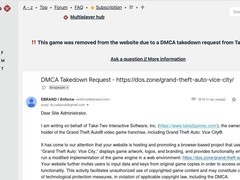 DOS版GTA：罪恶都市因DMCA投诉被下架