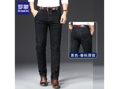 罗蒙男士加绒牛仔裤温暖上线