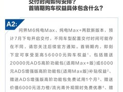 问界M6纯电版将于2026年7月下旬交付，Max/Max+双车型上市