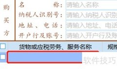 如何添加货物或应税劳务名称