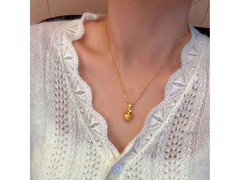 时尚轻奢平安果项链，礼盒装到手仅39.9元！