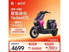 雅迪长续航电动自行车折扣到手4669元