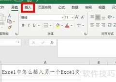 Excel中插入文件附件方法