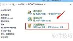 Win8 Web凭据管理设置