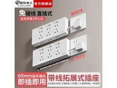 国际电工免接线插座21.9元抢