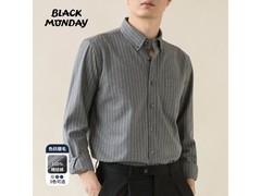 BLACKMONDAY男士条纹纯棉衬衣低至89元