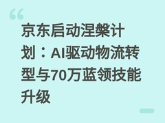京东启动涅槃计划：AI驱动物流转型与70万蓝领技能升级
