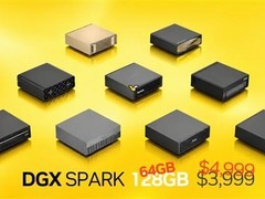 NVIDIA推DGX Spark 64GB新版本，售价反涨25%达4999美元
